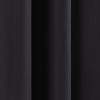 52 x 102 inch Solid BlackThermal Blackout Curtain Panels - Set of 2