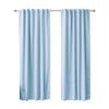 52 x 96 inch Solid Light Blue Thermal Blackout Curtain Panels - Set of 2