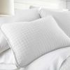 Full/Queen Lightweight White Ultra Soft 3-Piece Microfiber Quilt Set