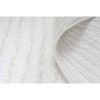 King size 3-Piece Quilt Set with 2 Pillow Shams 100% Cotton White Ruffles