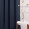 52 x 84 inch Solid Navy Blue Thermal Blackout Curtain Panels - Set of 2