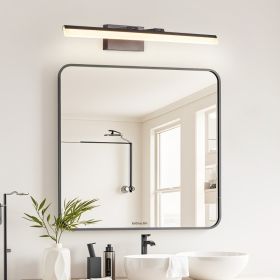 32 Inch Modern LED Bathroom Vanity Light - Sleek Black Metal Wall Light For Mirror, Dressing Room Or Sink Area (Option: Black)